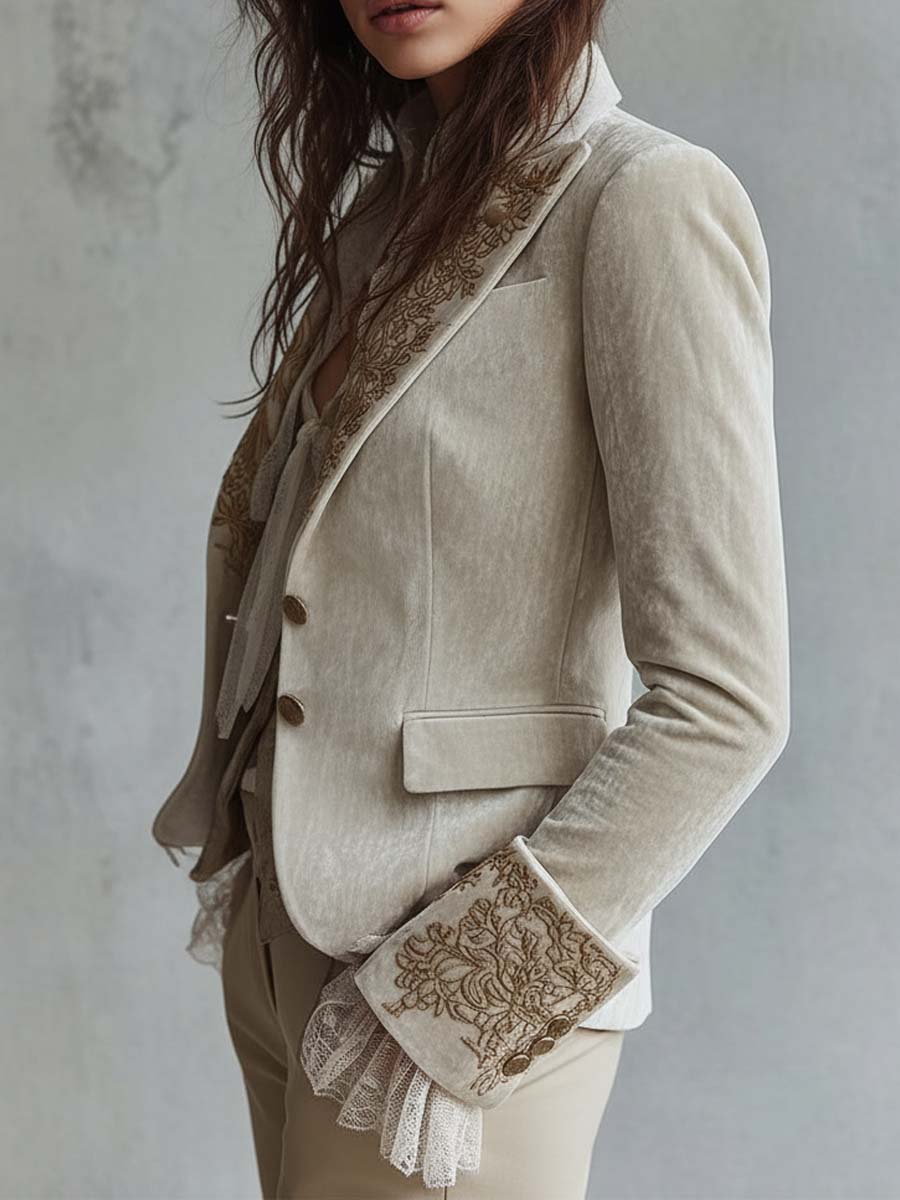 Constance | Ivory Tailored Blazer