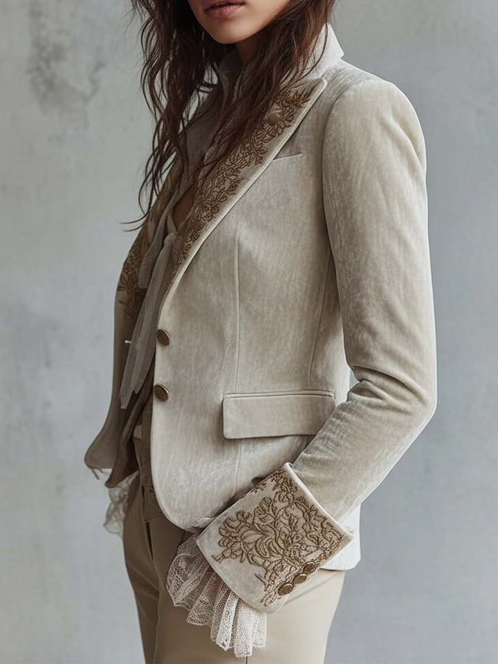 Constance | Ivory Tailored Blazer