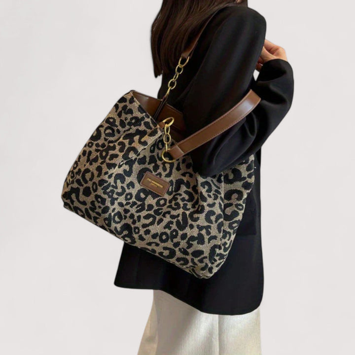 Greyhound – Leopard Canvas Shopping Bag