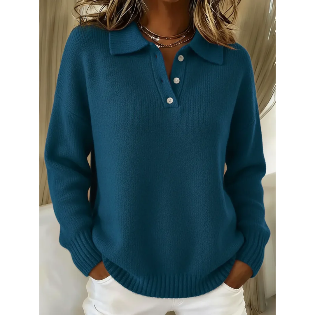 Marina | Soft Polo Sweater