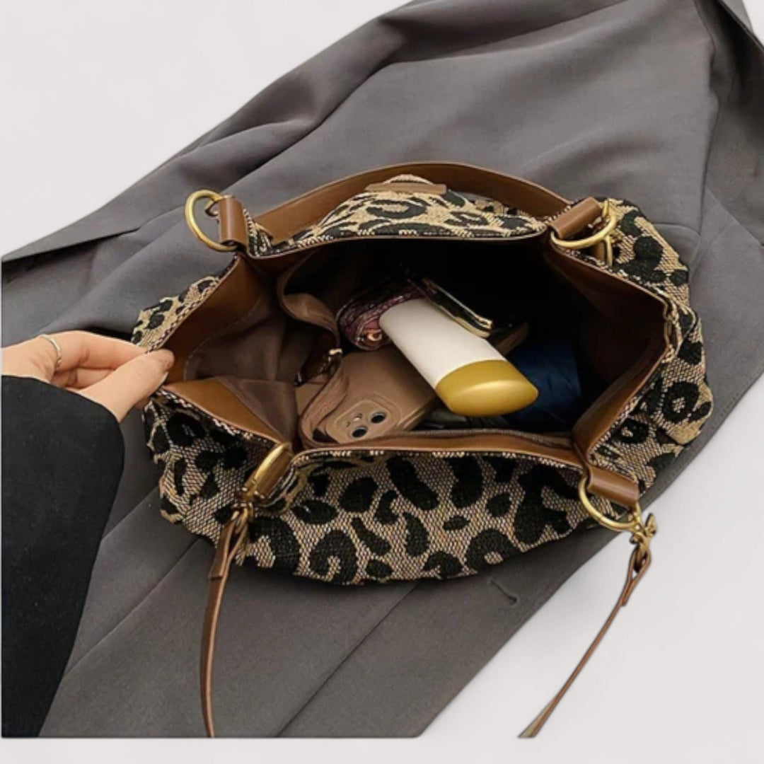 Greyhound – Leopard Canvas Shopping Bag