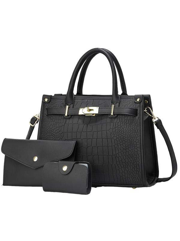 Bella Borsa - Crocodile-Embossed Crossbody Bag