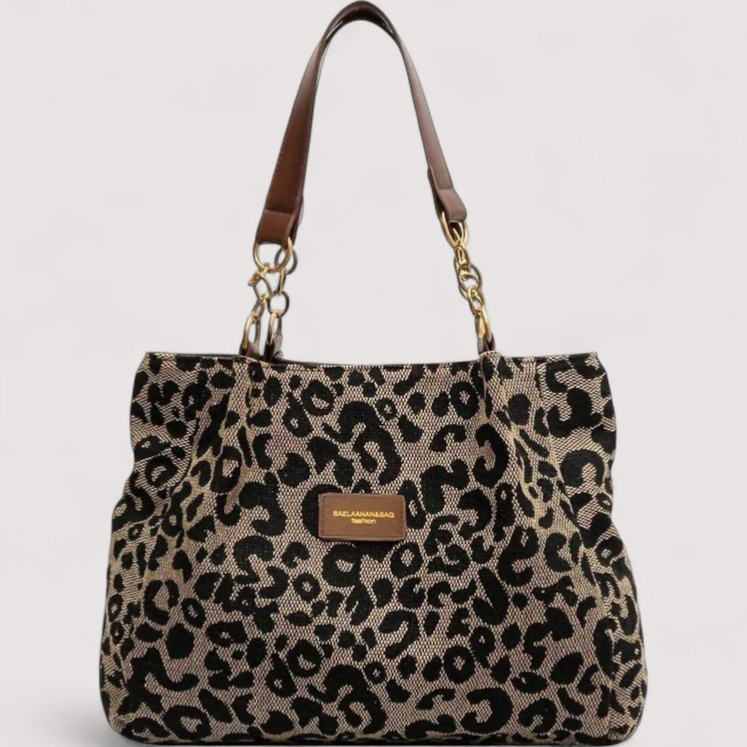 Greyhound – Leopard Canvas Shopping Bag