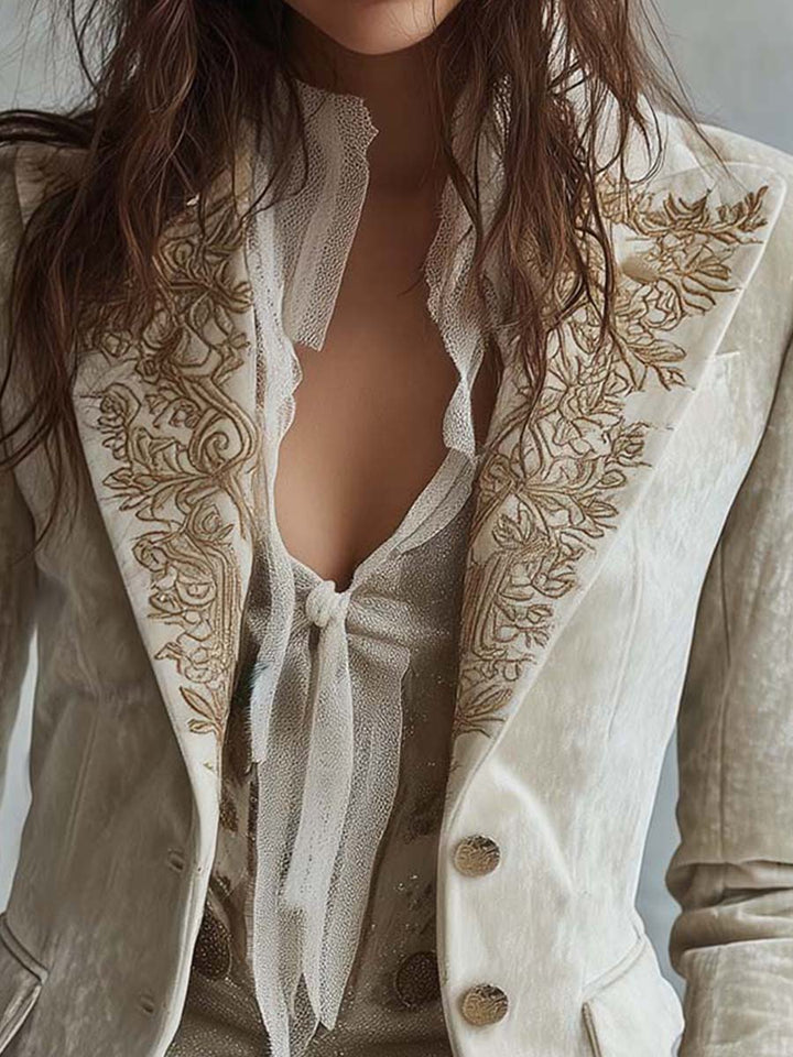 Constance | Ivory Tailored Blazer