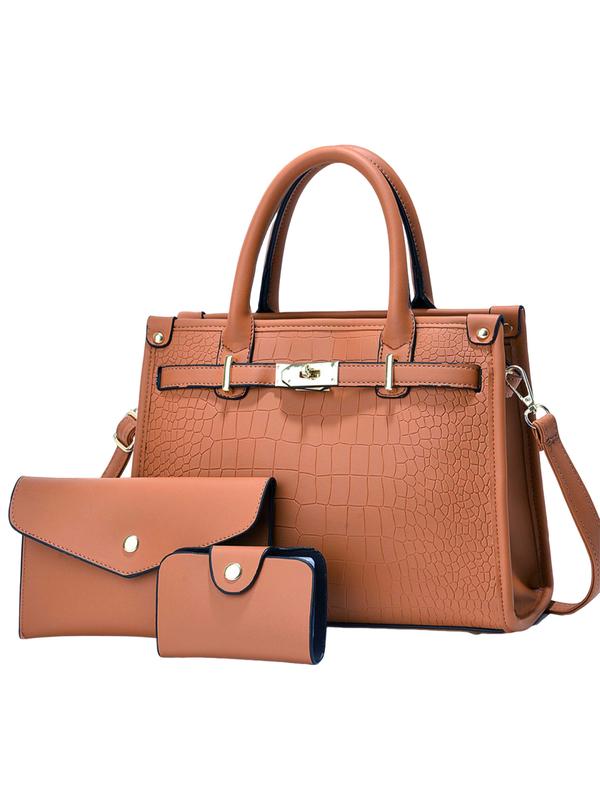 Bella Borsa - Crocodile-Embossed Crossbody Bag