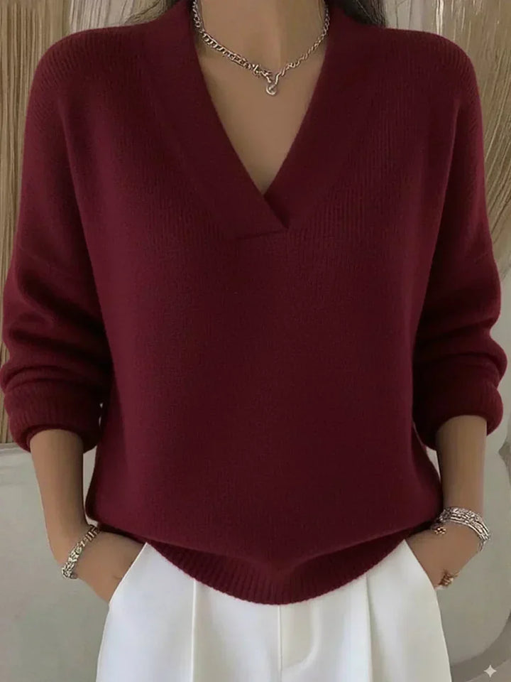 Violeta | Loose Jersey with V-Neck