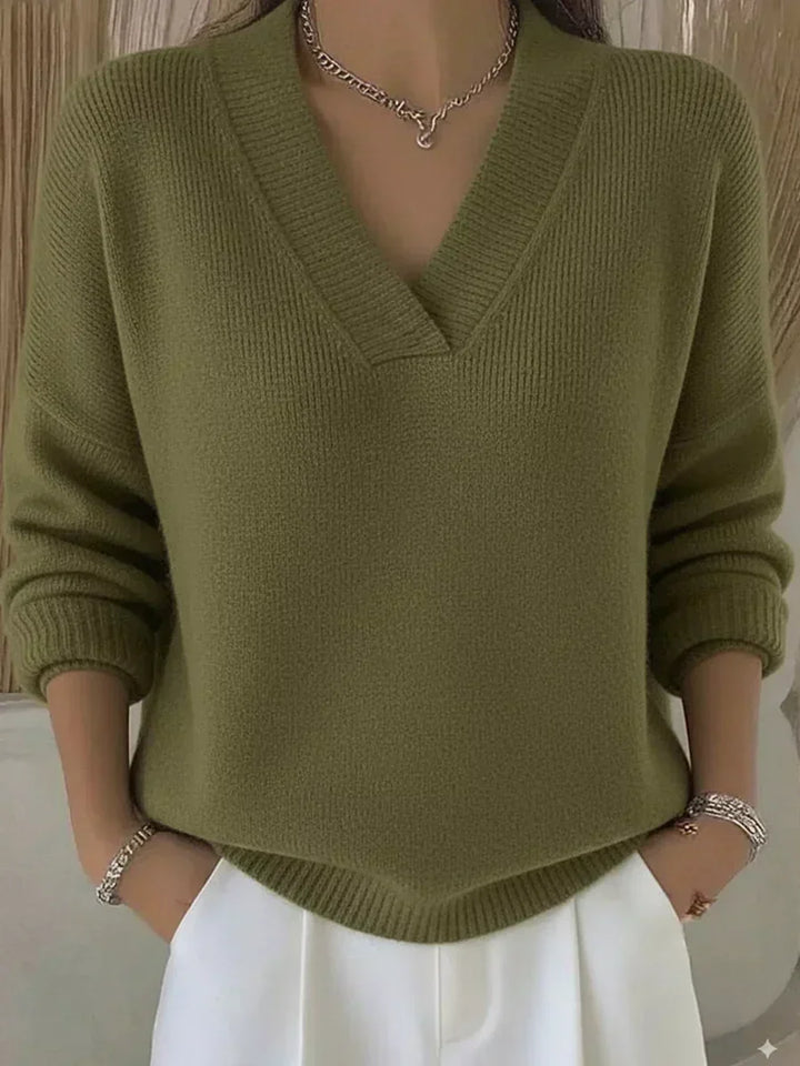 Violeta | Loose Jersey with V-Neck