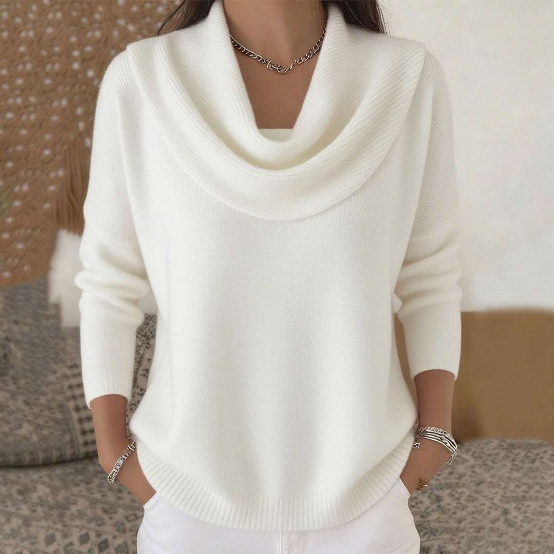 Julia | Draped Neck Sweater