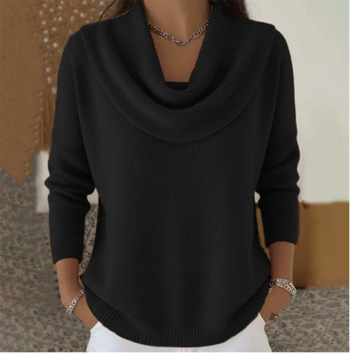 Julia | Draped Neck Sweater