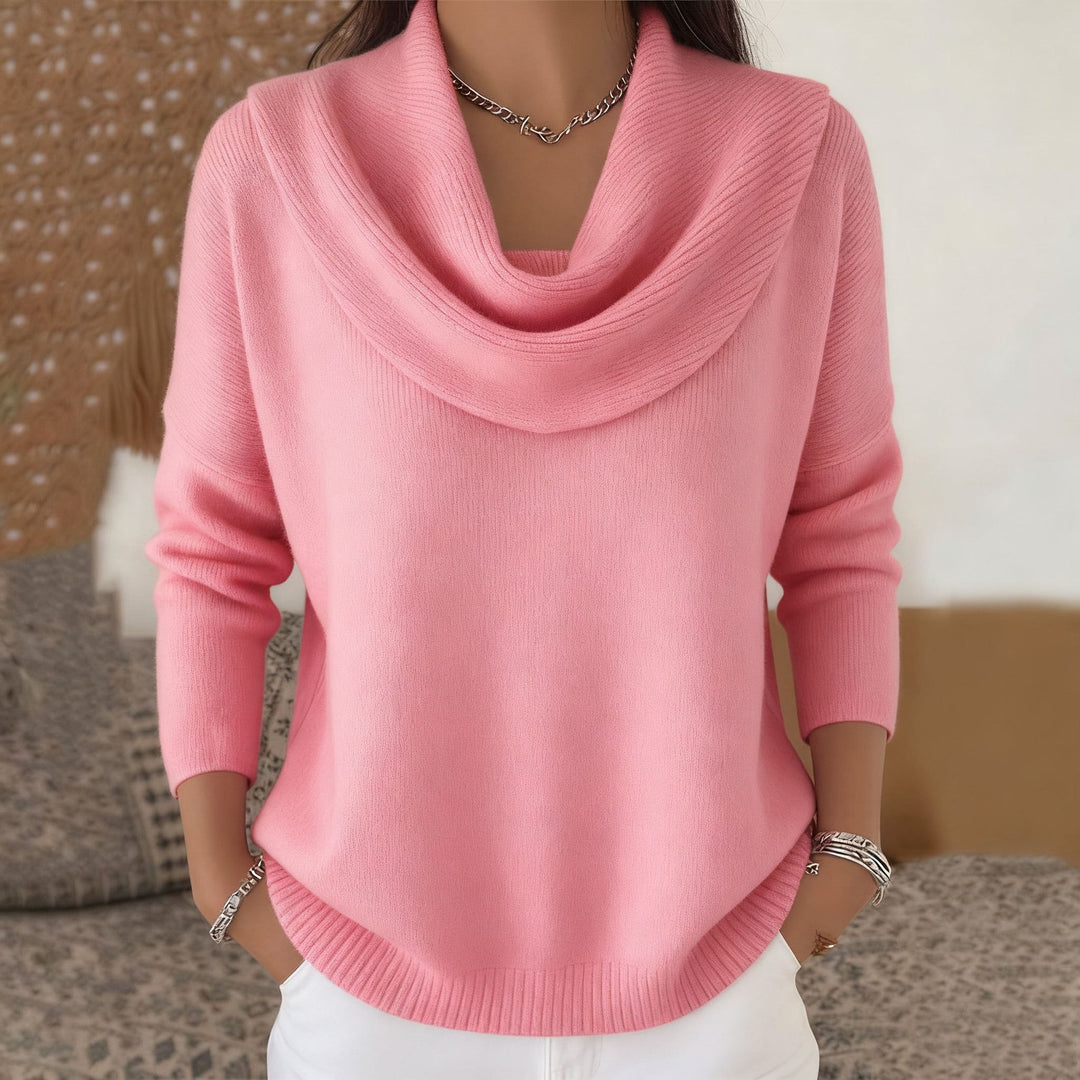 Julia | Draped Neck Sweater