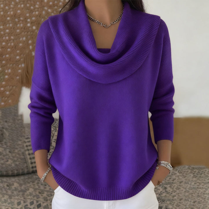 Julia | Draped Neck Sweater