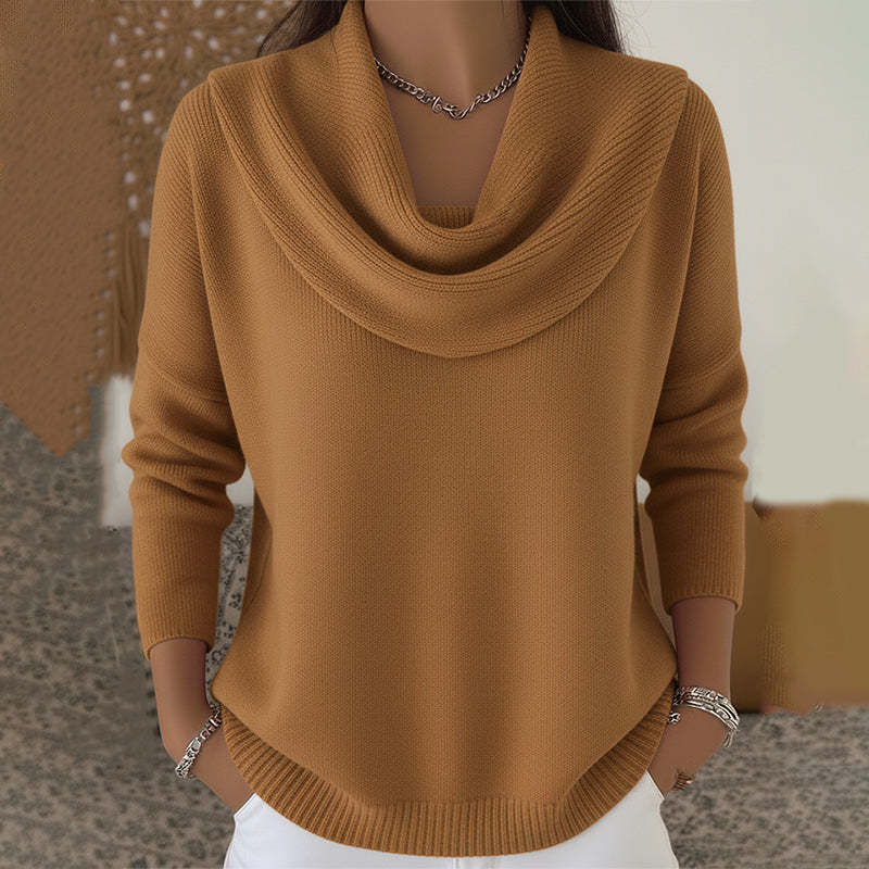 Julia | Draped Neck Sweater