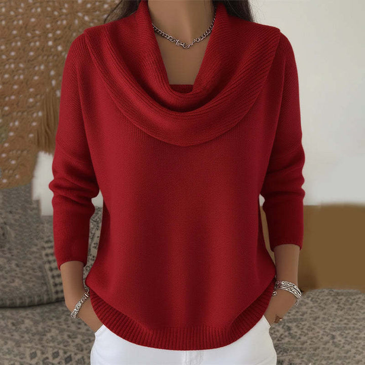 Julia | Draped Neck Sweater