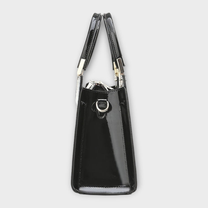 Maison Verdelle - Handbag with Glossy Crocodile Leather Pattern
