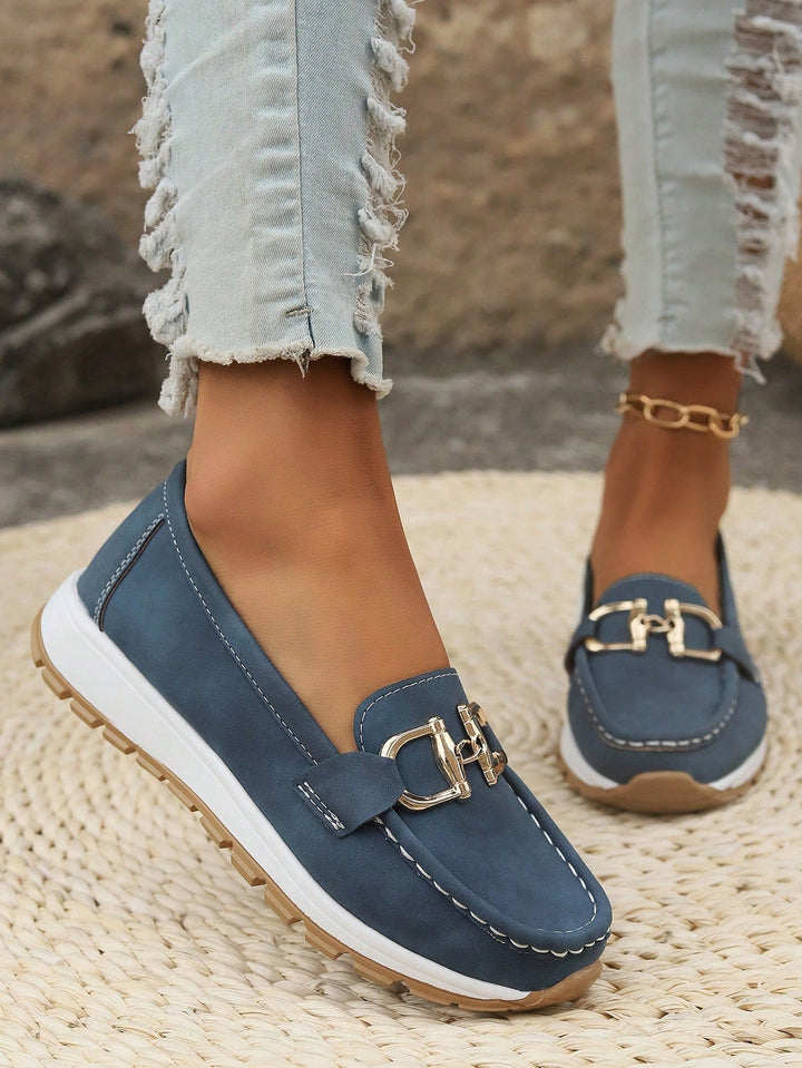 Daniela | Platform Loafers with Buckle