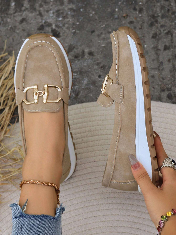 Daniela | Platform Loafers with Buckle