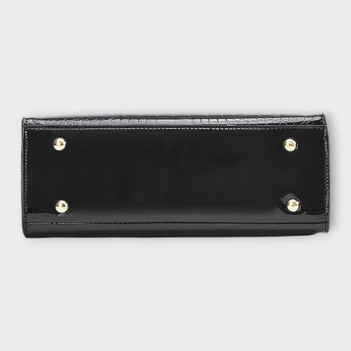 Maison Verdelle - Handbag with Glossy Crocodile Leather Pattern