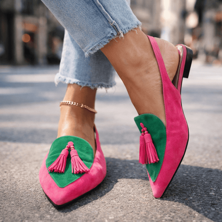 Elena | Strappy Fringe Sandals