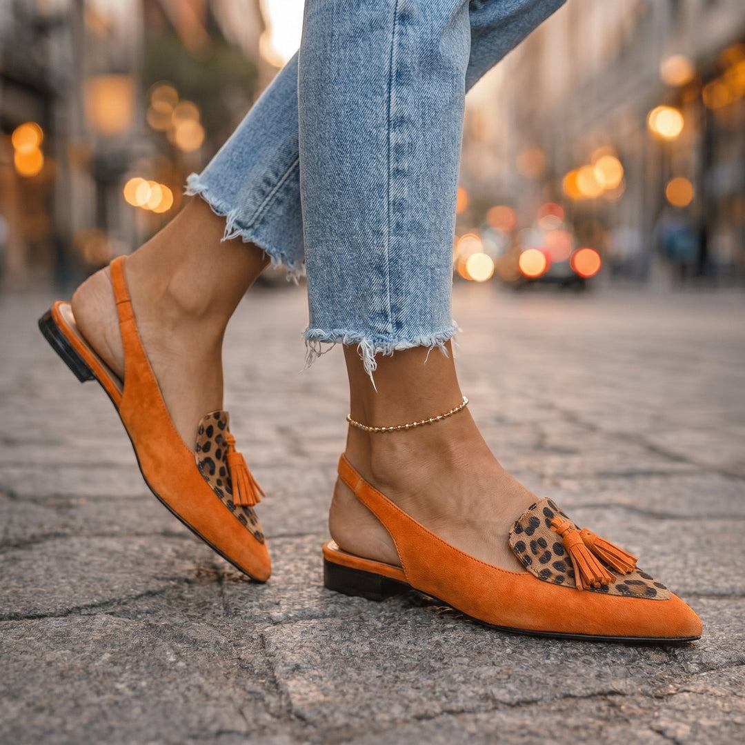 Elena | Strappy Fringe Sandals