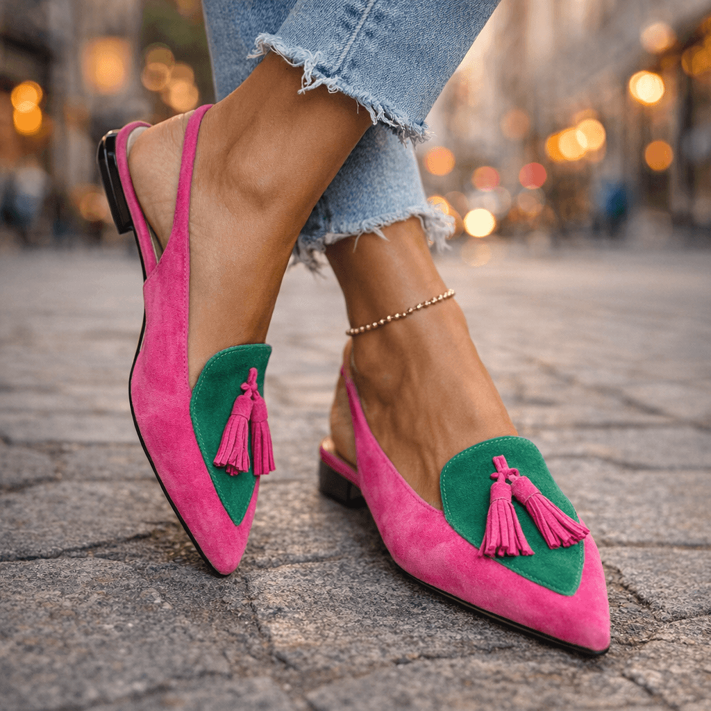 Elena | Strappy Fringe Sandals