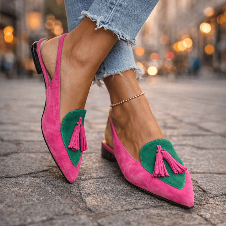 Elena | Strappy Fringe Sandals