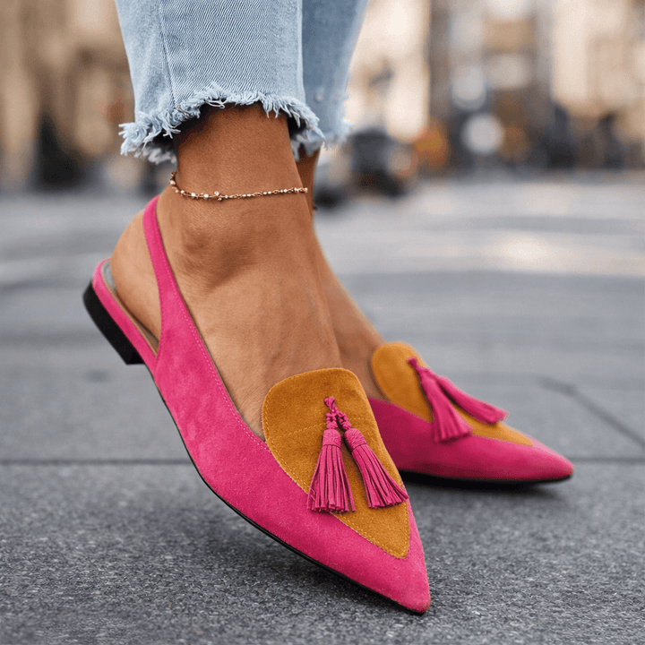 Elena | Strappy Fringe Sandals
