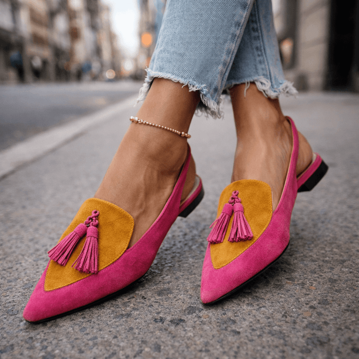 Elena | Strappy Fringe Sandals