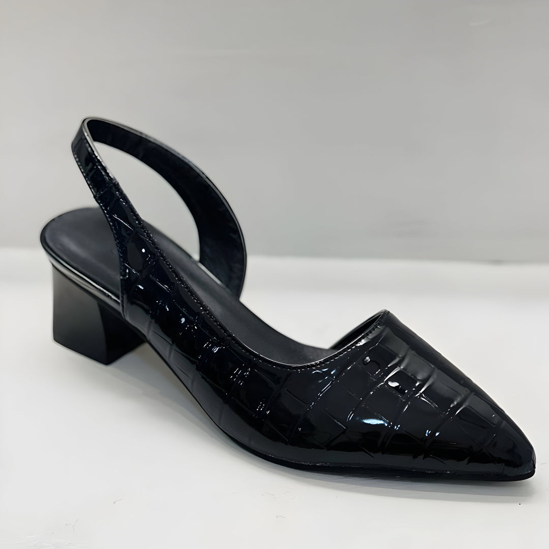 Graziella | Block Heel Shoes with Round Toe