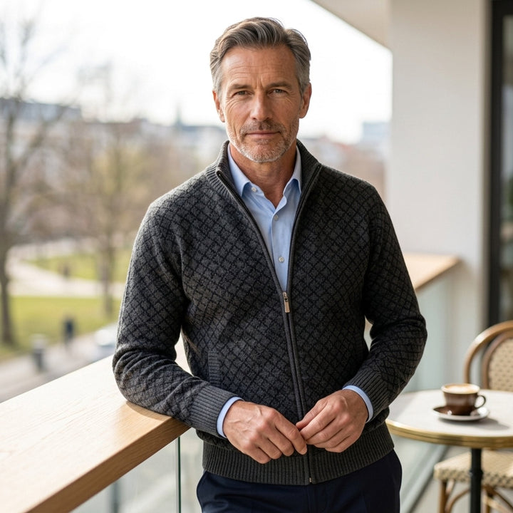Tobias™ – High Neck Zipper Sweater