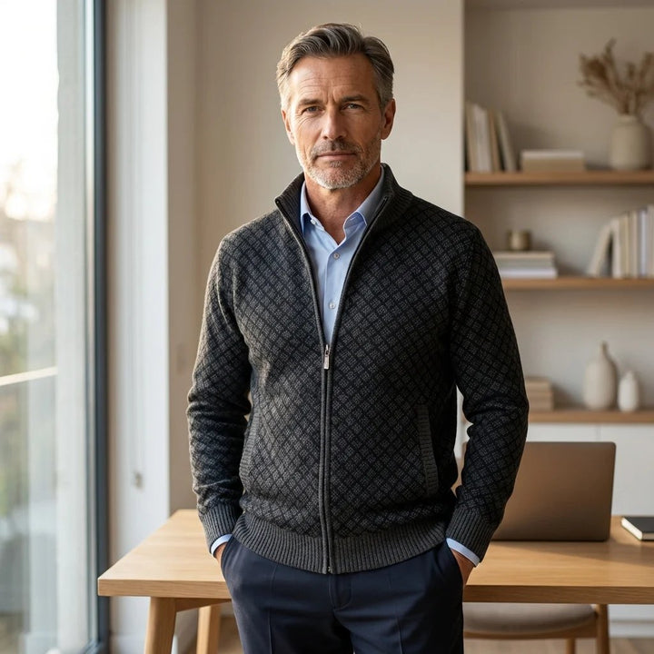 Tobias™ – High Neck Zipper Sweater